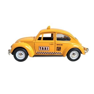 Netcar Metal Fusca Com Fricção Taxi Amarelo 1/32 - Net Toy