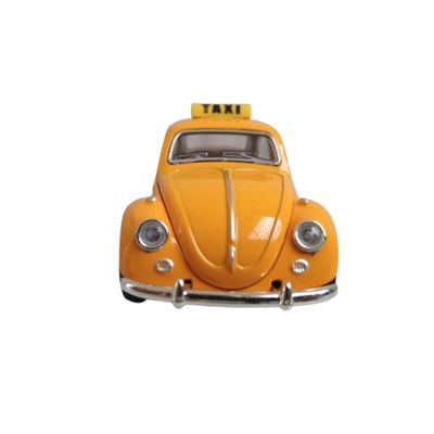 Netcar Metal Fusca Com Fricção Taxi Amarelo 1/32 - Net Toy