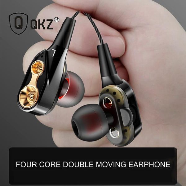 Fone de Ouvido QKZ CK8 com Cabo de 3,5mm e Microfone branco