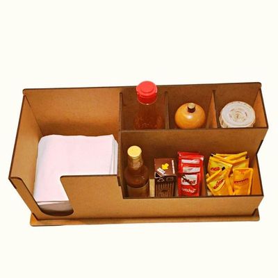 Porta Guardanapo E Sachê Em Mdf - Kit 10 Unidades