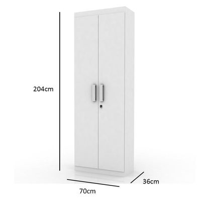 Organizador Delta - Mdp 1 Porta E 1 Gaveta Branco - Lukaliam Móveis
