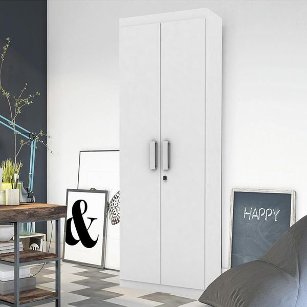 Organizador Delta - Mdp 1 Porta E 1 Gaveta Branco - Lukaliam Móveis