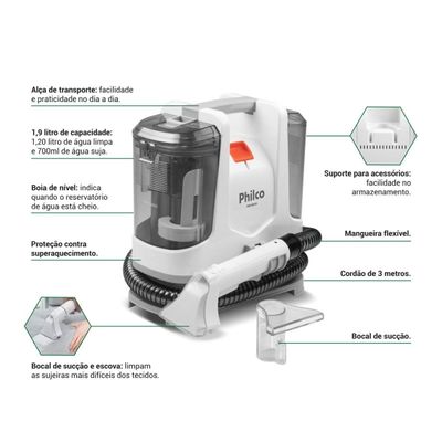 Extratora de Sujeira Philco 2 em 1 1600W PEX20A 220V