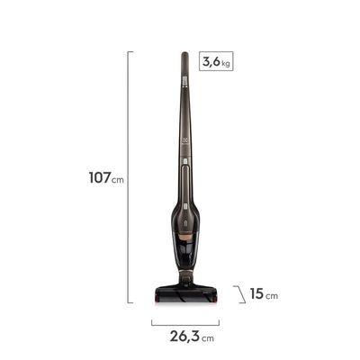 Aspirador de Pó Vertical Sem Fio Electrolux Ergorapido 2 em 1 Pisos Frios até 45 min Bronze (ERG27) Bivolt