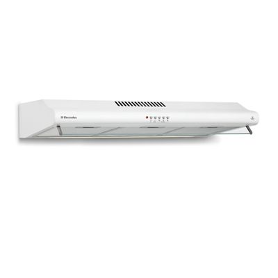 Depurador de Ar Parede Electrolux 80cm Branco com Filtro Lavável e Máscara Captadora de Ar (DE80B) 220V