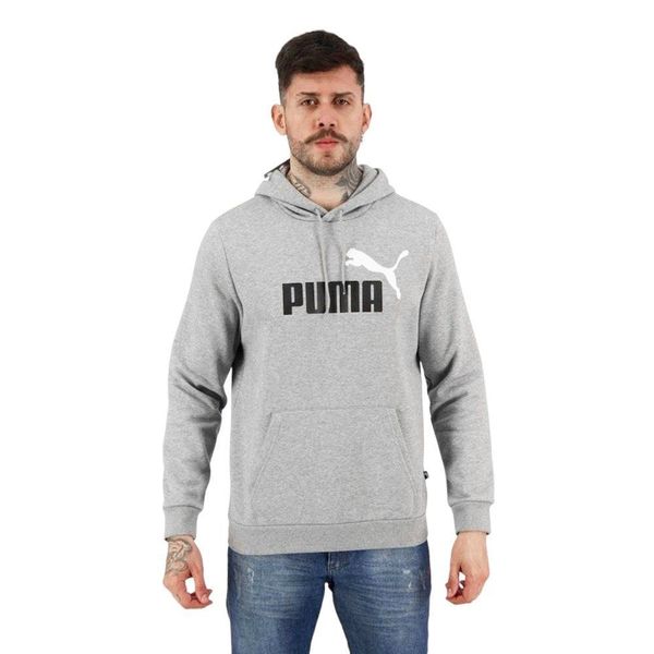 Moletom Puma Essentials+ Two Tone Big Logo Masculino G / Cinza Moletom Puma Essentials+ Two Tone Big Logo Masculino G / Cinza