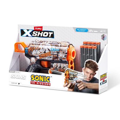Lançador de Dardos X-Shot - Skins Flux Sonic - Retrô