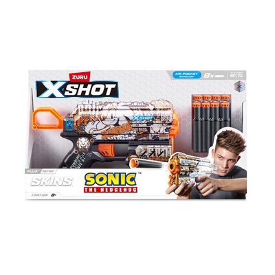 Lançador de Dardos X-Shot - Skins Flux Sonic - Retrô