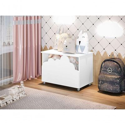 Baú Infantil Formato Nuvem – Organização Com Charme No Quarto