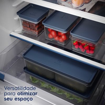 Organizador de Geladeira Electrolux Experience com Escorredor 2,3L Não se aplica