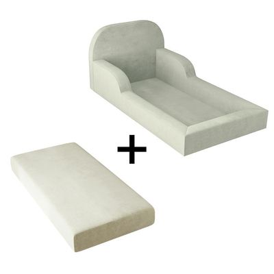 Cama Colchão Montessoriana Infantil Proteção Lateral Balaqui Bege