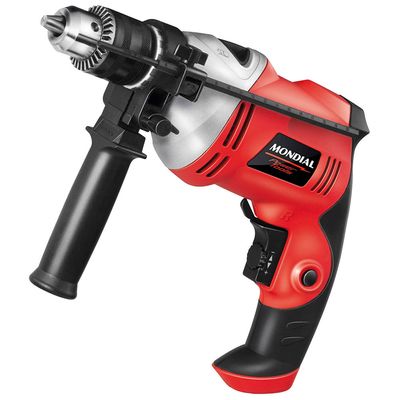 Furadeira de Impacto Mondial Preto e Vermelho 500W FFI-04 110