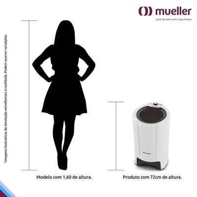 Centrífuga De Roupas Mueller Fit 15kg De Roupa Molhada Branca - 220v 220V