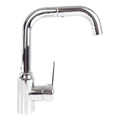 Torneira Pia Cozinha Gourmet Fria Quente Giratoria Aço Inox