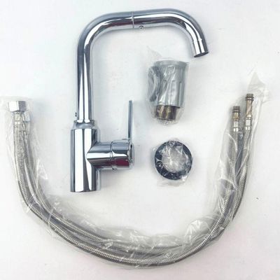 Torneira Pia Cozinha Gourmet Fria Quente Giratoria Aço Inox