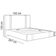 Cama Casal Flutuante Com Cabeceira 140cm Astra S04 Linho Bege - Lyam Decor