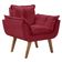 Poltrona Opalla Base Palito Cor:bordo