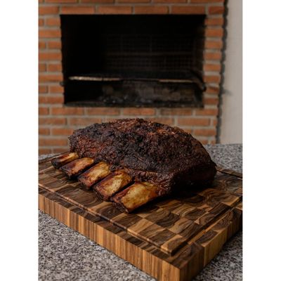 Tábua de Corte para Churrasco Invertida Teca 60X40cm