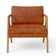 Kit 02 Poltronas Decorativa Para Sala Pietra Estrutura De Madeira L02 Couríssimo Camel - Lyam Decor