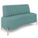 Sofá 2 Lugares 135cm Pés Aço Dourado Tamar Boucle Azul Z08 - Mpozenato