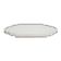 Suporte de centro de mesa em prata Silverlux Elegance 66x36cm