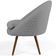 Kit 02 Poltronas Decorativas Fixa Pés Palito Rafa D02 Tressê Linho Cinza C-416 - Lyam Decor