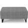 Puff Decorativo Sala de Estar Cléo W01 Base Ferro 90 cm Suede Pied Poule - Lyam Decor