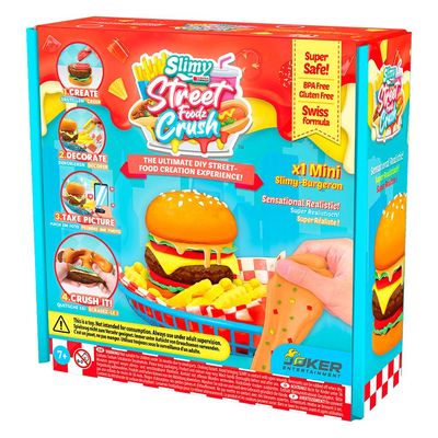 Mini Kit de Slime de Hamburger Slimy DIY Street Food Crush