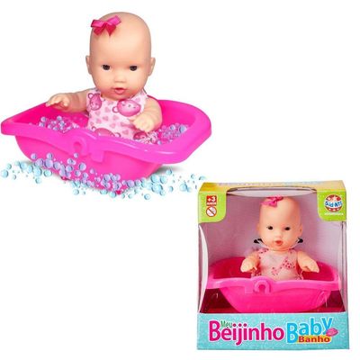 Boneca Meu Beijinho Baby Banho - Sid Nyl