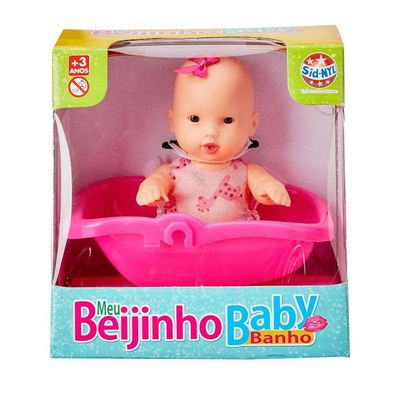 Boneca Meu Beijinho Baby Banho - Sid Nyl