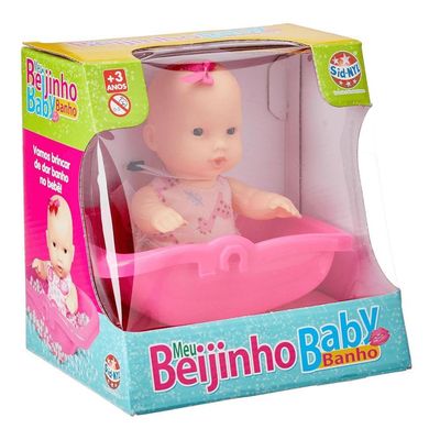 Boneca Meu Beijinho Baby Banho - Sid Nyl