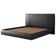 Cama King Flutuante Com Cabeceira 195cm Astra S04 Couríssimo Preto - Lyam Decor