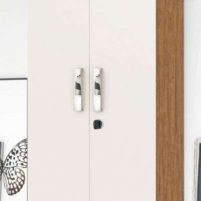 Organizador Delta - Mdp 1 Porta E 1 Gaveta Amêndoa-off White - Lukaliam Móveis