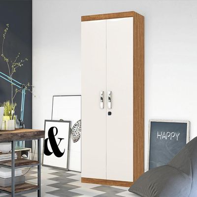 Organizador Delta - Mdp 1 Porta E 1 Gaveta Amêndoa-off White - Lukaliam Móveis