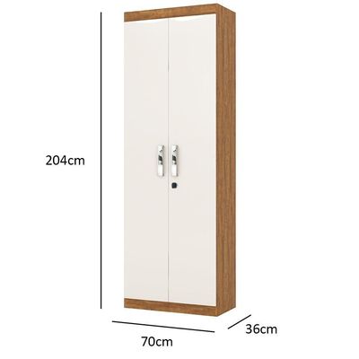 Organizador Delta - Mdp 1 Porta E 1 Gaveta Amêndoa-off White - Lukaliam Móveis
