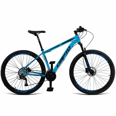 Bicicleta Aro 29 Cripto 18v Absolute Hidráulica Trava E K7 - 21" Azul Pantone-preto