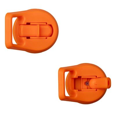 Garrafa Térmica com Canudo 650ml Tramontina Laranja Squeeze Aço Portátil