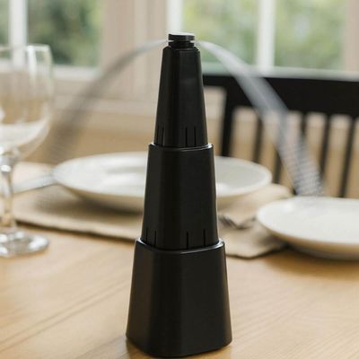 Kit 2 Ventiladores de Mesa a Pilha Repelente Insetos Retrátil Pequeno Lyor Plástico Preto