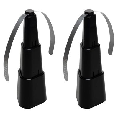Kit 2 Ventiladores de Mesa a Pilha Repelente Insetos Retrátil Pequeno Lyor Plástico Preto