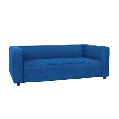 Sofá Namoradeira Amsterdam 1,40m Suede Azul Marinho - Inova Decorações