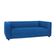 Sofá Namoradeira Amsterdam 1,40m Suede Azul Marinho - Inova Decorações