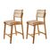 Conjunto Com 2 Banquetas Eva Premium Milano Imbuia Natural