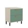 Balcão 80cm Tampo Gavetão E Porta Basculante Verde Bertolini Verde/areia