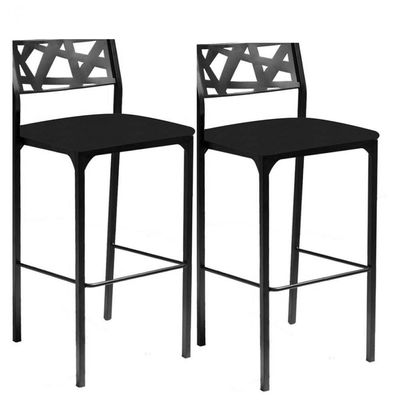 Kit 2 Banquetas Luiza Corino Preto