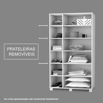 Multiuso 02 Portas Dacar Branco - Carmolar