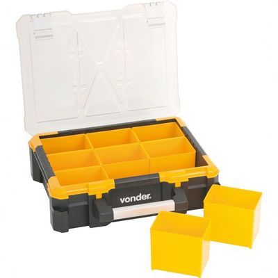 Organizador Plástico 380x340x110mm 9 Compartimento Opv0500 - Vonder
