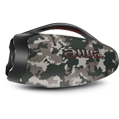 Caixa de Som Boombox Plus AIWA BBS-01-BG 200W Bluetooth 30H IP66 USB Cinza BIV