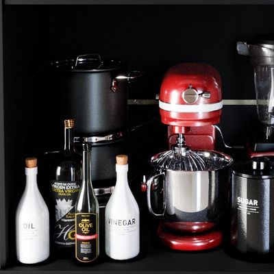 Balcão Para Cooktop 0,80m 5 Bocas 2 Portas Turim Preto
