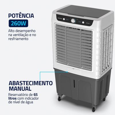 Climatizador Wind Pro Mondial Branco/Cinza 260W - CL-65L 127V