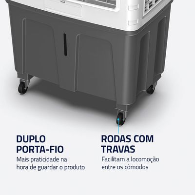 Climatizador Wind Pro Mondial Branco/Cinza 260W - CL-65L 127V